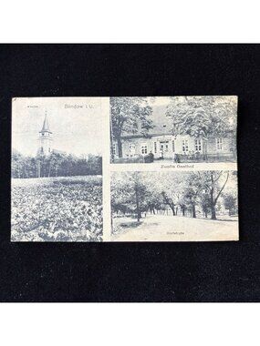 Antique Postcard 1920s Blindow Brandenberg Stammtisch Brandenburg Postcard Bäcke